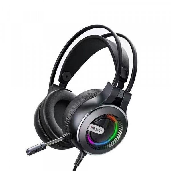 Yesido Casti Gaming  3.5m Yesido EK02, USB, Jack, RGB, 2.2m, Negru