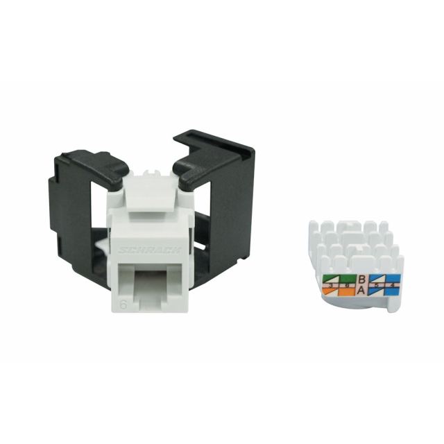 Modul RJ45 neecranat SCHRACK TOOLLESS LINE HSEMRJ6UWA,  Cat.6 de-embedded