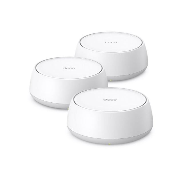 Sistem mesh dual band TP-Link Deco BE25, WiFi 7, 2.5Gbps, 3600 Mbps, AI Mesh, Mu-Mimo, 3 bucati