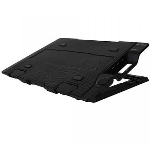 Zalman Zalman Notebook Stand ZM-NS2000 black (up to 17'') HUB-3x USB 2.0