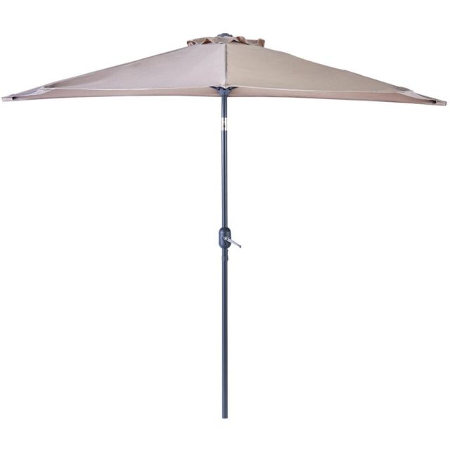 Naterial Umbrela terasa, aluminiu/poliester, 268 x 135 cm, H 235 cm, Bej