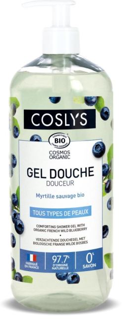 Gel de dus Bio reconfortant cu afine salbatice Coslys 1 litru
