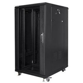 LANBERG Cabinet Rack Lanberg FF01-6822-12B, Free-standing, 19 inch, 22U, dimensiune 600 x 800 mm, Negru