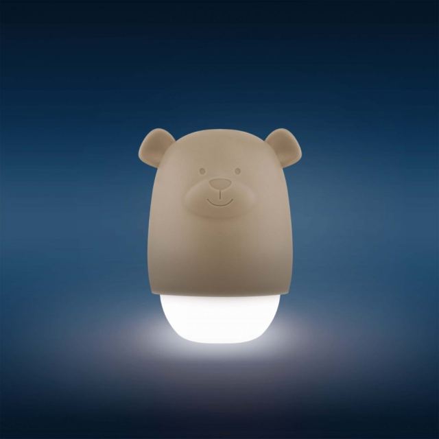 Lampa de veghe cu senzor de lumina Zazu Kids Benny the Bear Bej