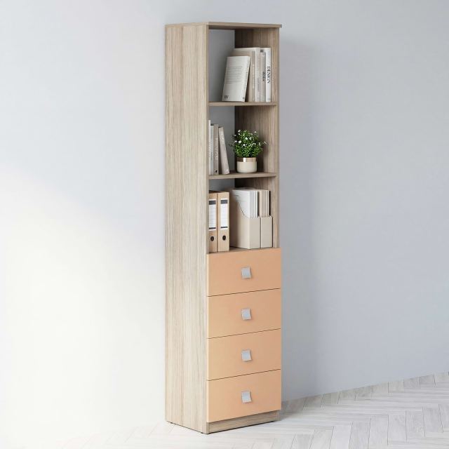 Biblioraft LINEA 45, 4 Sertare
