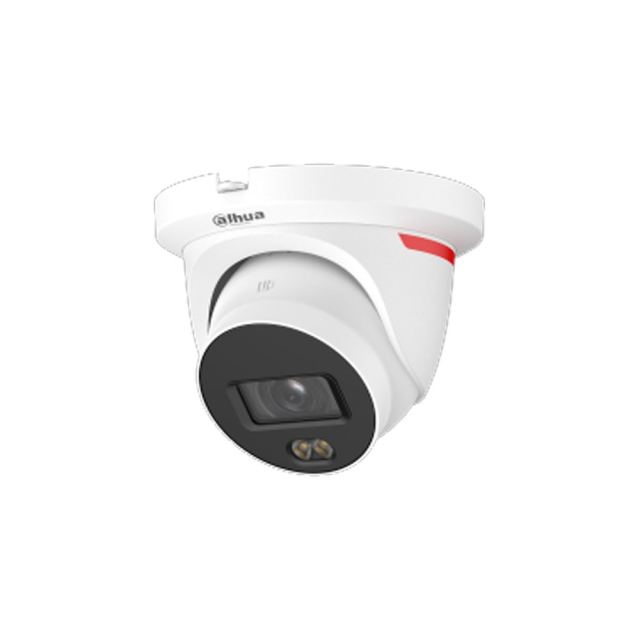 Camera supraveghere exterior IP Dome Dahua WizSense IPC-HDW2249TH-S-LED-0280B-PROX, 2 MP, 2.8 mm, lumina alba 20 m, microfon dublu, AI, slot card, PoE