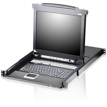 ATEN ATEN KVM 8 port LCD 19'' + kayboard + touchpad USB-PS/2