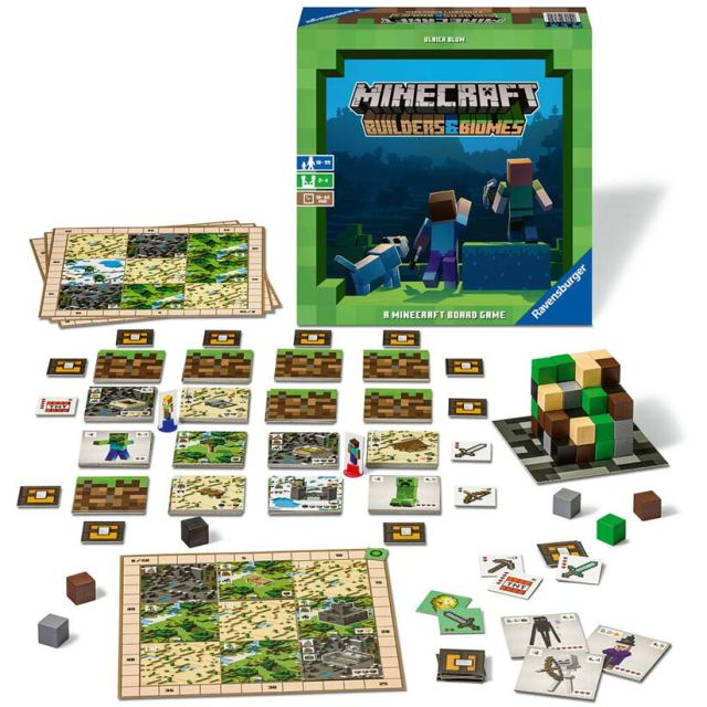 Ravensburger Joc de societate Ravensburger Minecraft Builders  Biomes, Varsta 10+ ani, Multicolor