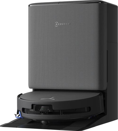 Aspirator robot Ecovacs DEEBOT T90 PRO OMNI, 30000Pa, Recipient praf 0.25 L, Autonomie 350 minute, OZMO ROLLER 3.0, ZeroTangle 4.0 (Negru)