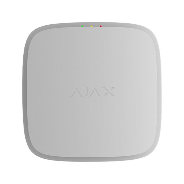 Detector de fum wireless adresabil cu sirena Ajax FireProtect, EN54, 868.0 - 922.0 MHz, tamper, 95dB, alb