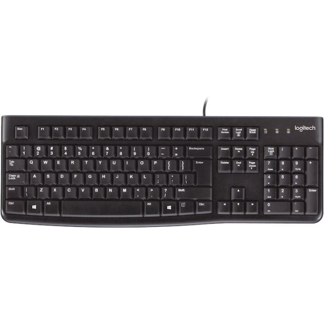 Logitech Tastatura Logitech K120 Business, USB, neagra, Nordic