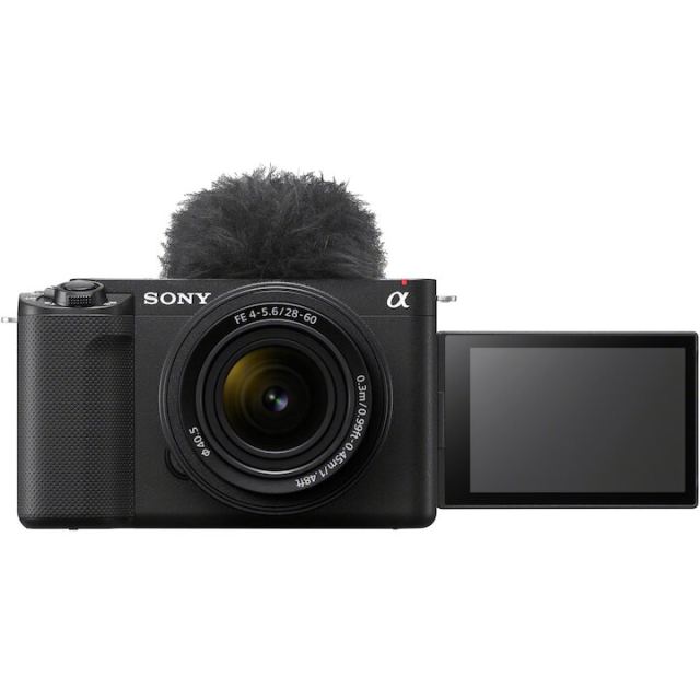 Sony Camera foto Mirrorless Sony Alpha ZV-E1, Vlogging, Full Frame, 4K60p, 12.2MP + Obiectiv FE 28-60mm F/4-5.6, Negru