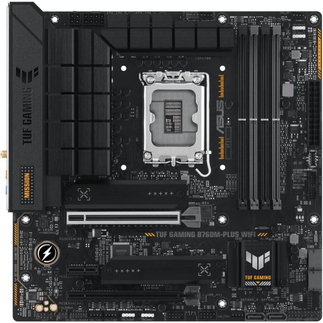 Asus Placa de baza ASUS TUF GAMING B760M-PLUS WIFI, LGA1700, DDR5, mATX