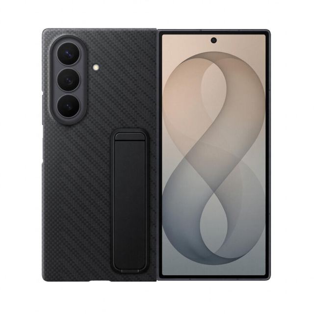 Samsung Husa Protectie Spate Samsung Carbon Standing Case EF-XF976SBEGWW pentru Galaxy Z Fold8 Ultra, Negru