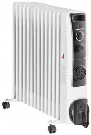 Calorifer electric cu ulei Heinner HOH-YV13BK, 2500W, 13 elementi, 3 trepte (Alb)