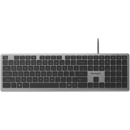 Kensington Tastatura Kensington KB515 EQ, cu fir, USB-C, USB-A, Gri