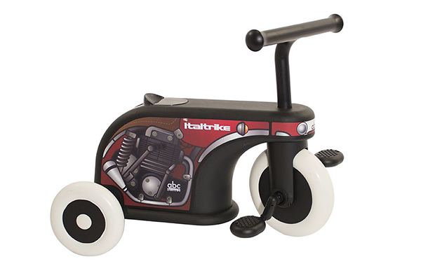 Tricicleta pentru copii Italtrike La Cosa Chopper cu roti din cauciuc, compartiment depozitare, varsta 1-3 ani