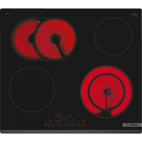 Plita electrica, Bosch, Ceramica, 60 cm, Vitoceramica, Touch Screen (Negru)