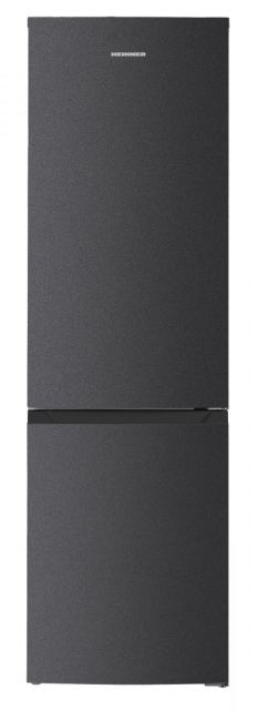 Combina frigorifica HEINNER HCNF-HM253INVDGD, 253 L, Clasa D, No Frost, Compresor Inverter, Lumina LED (Gri antracit)