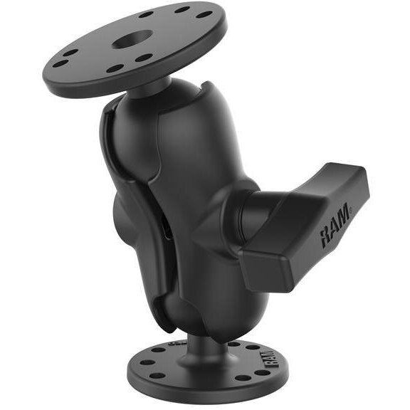 RAM&nbsp;MOUNTS RAM® Suport universal cu bila dubla cu doua placi rotunde - dimensiune C scurt