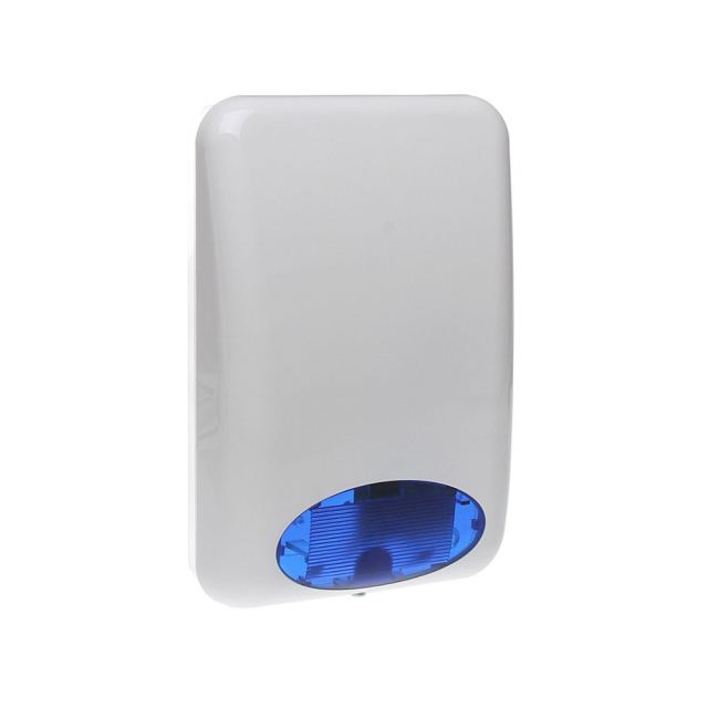 Sirena stroboscopica de exterior Satel SPL-5010 BL, sirena, 120 dB, LED, tamper, albastra
