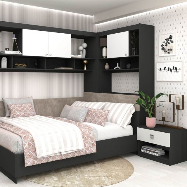 Dormitor tineret pe colt ALESSIO 3