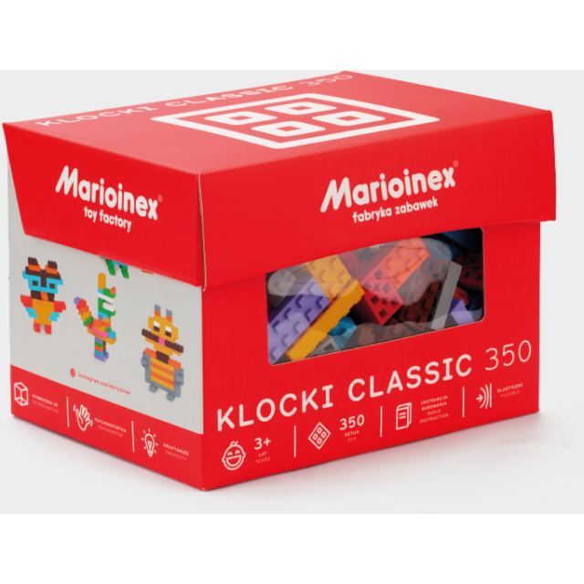 Marioinex Blocuri de constructii, Marioinex Clasic, 350 piese