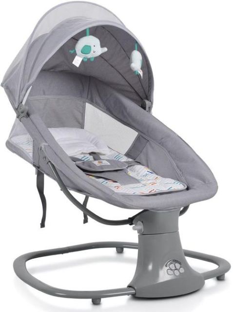 Leagan electric Cangaroo Axel, 0 - 12 luni, 0 - 9 kg, 5 viteze, Gri