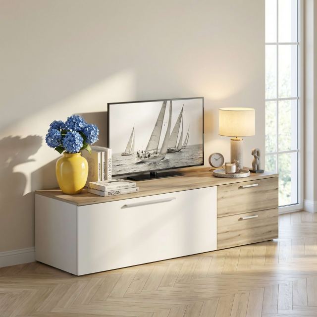 Comoda living ARONA, 1 usa 2 sertare