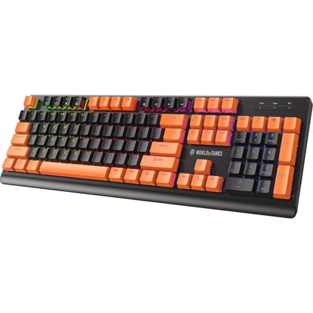 Yenkee Tastatura gaming mecanica Yenkee DESTROYER WT300 WORLD OF TANKS, Switch-uri OUTEMU RED, Layour US, Iluminare RGB, Negru