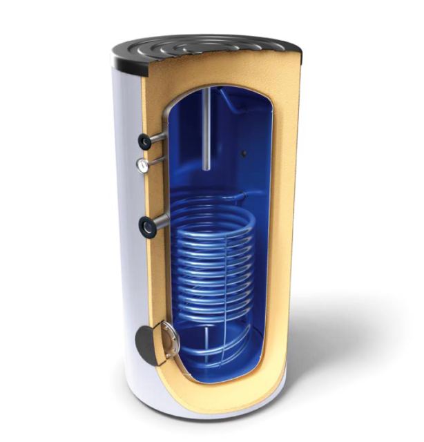 Boiler termoelectric Fornello Optima EV 12S, 300 Litri, cu o serpentina, montaj pe sol