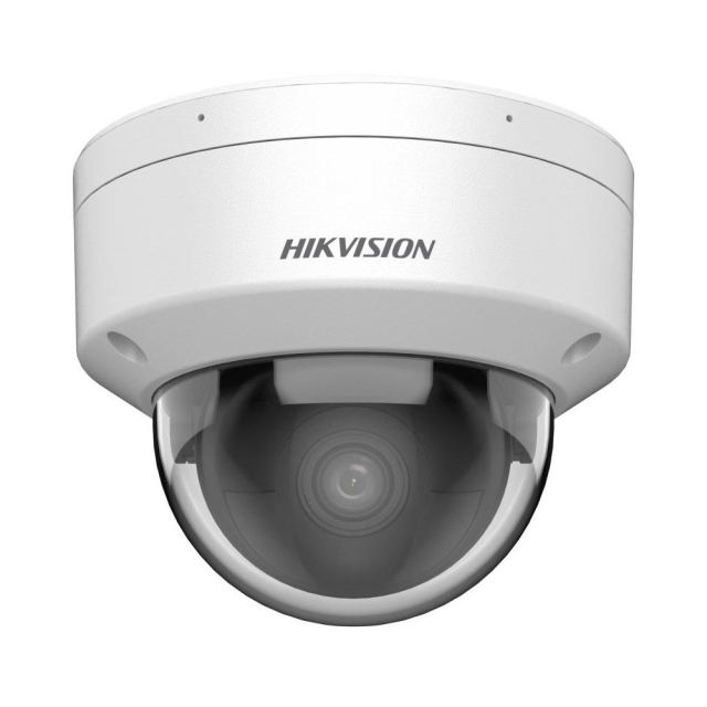 Camera supraveghere IP Dome Darkfighter Hikvision DS-2CD2186G2H-ISU, 8 MP, 4 mm, IR 30 m, slot card, microfon, clasificare om/vehicul, PoE