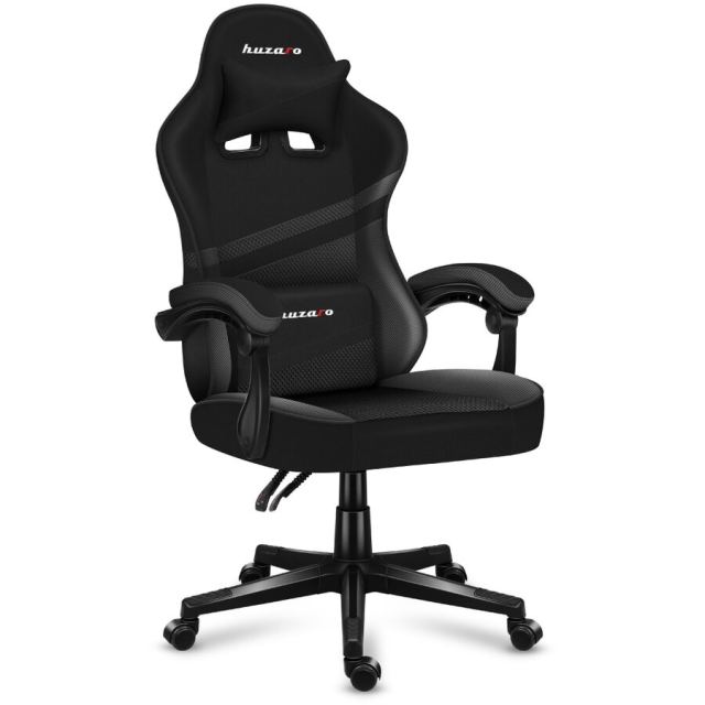 Huzaro Scaun Gaming Huzaro Force 4.4, Cadru otel, Material tesatura Mesh, 130 kg, perna lombara, tetiera, Functia Siderest, Negru Carbon