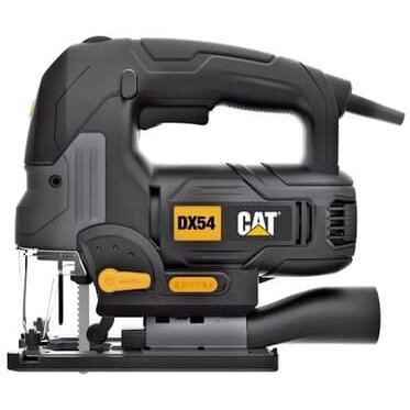 CAT Fierastrau pendular CAT, 750W, viteza variabila (800-3000), 4 reglaje inclinare lama, iluminare LED, sistem schimbare lama fara scule, Gri-Negru-Galben