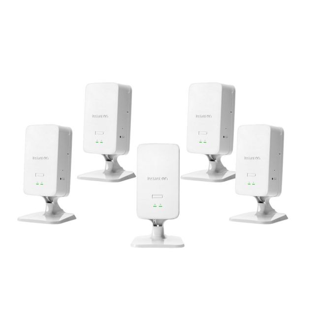 Access Point dual-band HPE Aruba Networking Instant On AP22D S1U81A, Wi-Fi 6, Dual Radio, 2x2 MIMO, 2.5 GbE Uplink, 4x GbE Downlink, 2x PoE Out, 1.7 Gbps, 5 bucati