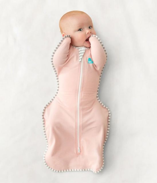Sac de dormit pentru infasat Love to Dream Swaddle Up Roz M 6-8.5 kg 1 Tog