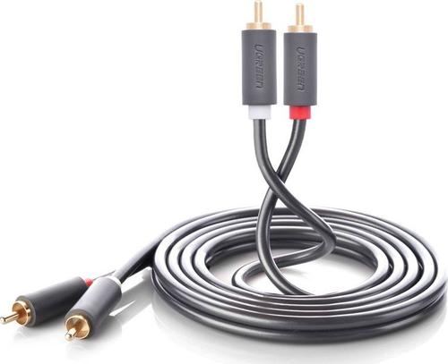 Cablu audio Ugreen 10518, RCA x 2 la RCA x 2, 2m