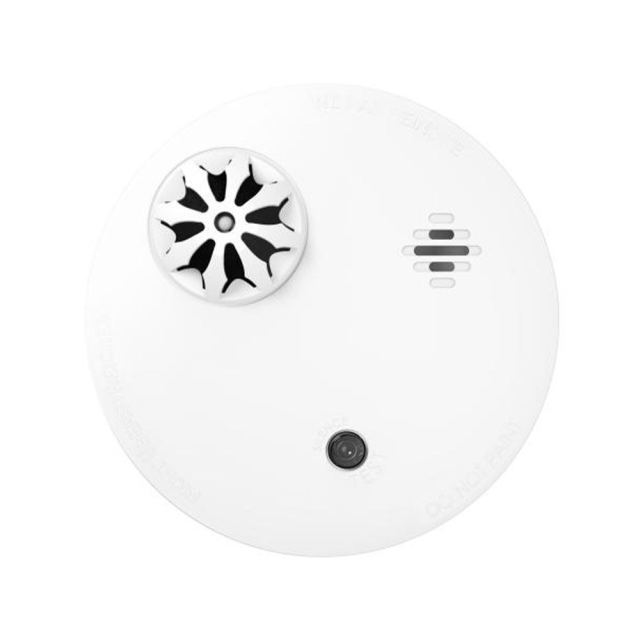 Detector temperatura wireless Hikvision AX PRO DS-PDHT-E-WE, RF 868 MHz, 1.6 km, LED, buzzer, 85 dB