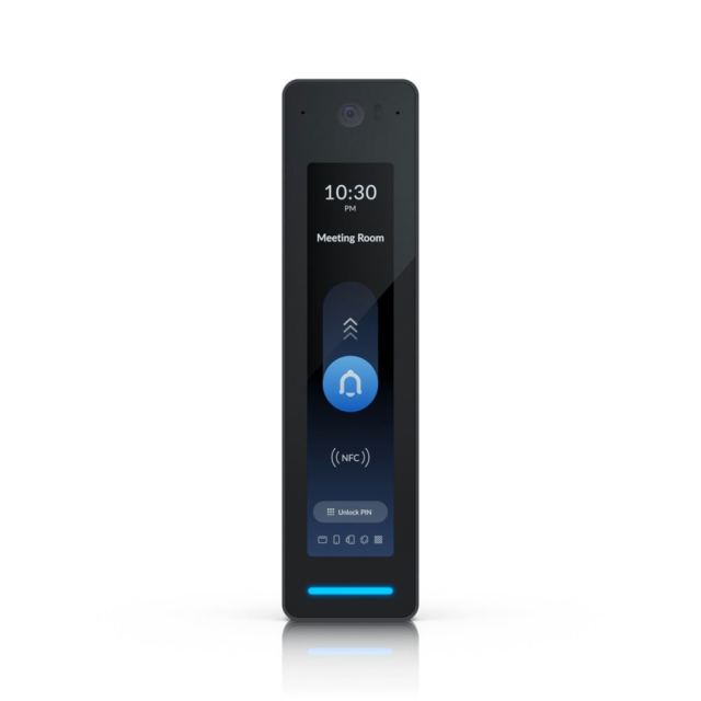 Cititor de proximitate IP cu touchscreen si recunoastere faciala Ubiquiti G3 Reader Pro, metoda acces prin card/PIN/facial/NFC 13.56MHz/aplicatie mobila, PoE, ecran 4.7 inch, microfon si difuzor, negru