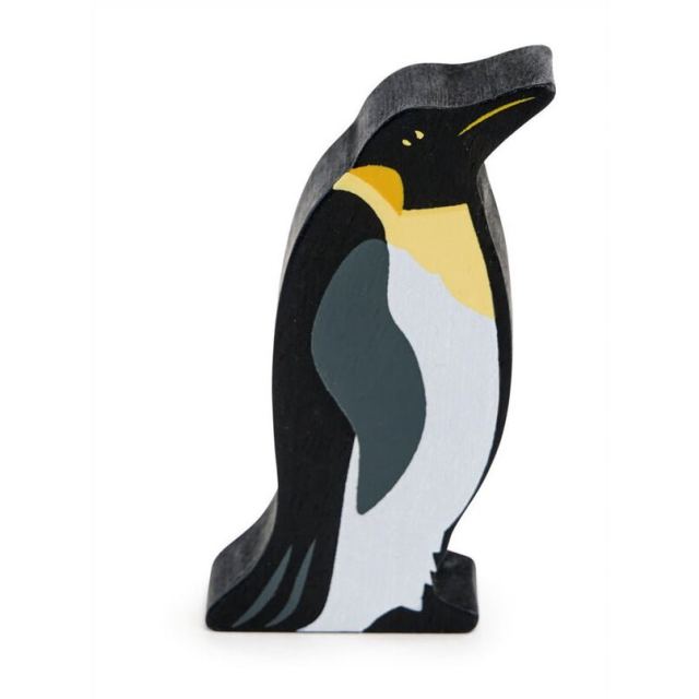 Tender&nbsp;Leaf Figurina Pinguin regal, din lemn premium - King Penguin - Tender Leaf Toys