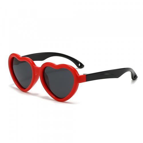 Ochelari De Soare Copii Techsuit 23070, Polarizati, Protectie UV, Negri/Rosii