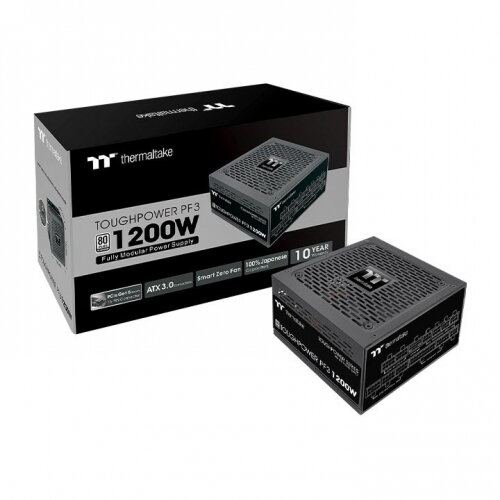 Thermaltake Sursa alimentare Termaltake Toughpower PF3, 1200 W, 80 Plus Platinum, Full Modulara, ATX 3.0, Negru