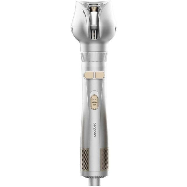 CECOTEC Ondulator de par Cecotec CeramicCare 6in1 Gyro, 1100W, 6 varfuri interschimbabile, Rotativ, Ceramic, Argintiu