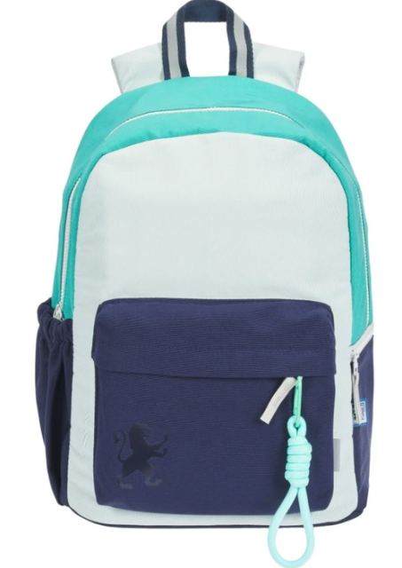 Rucsac Oxford Funky, 1 compartiment, 28 x 40 x 15 cm, capacitate 25 l, buzunar frontal, buzunare laterale, breloc chei, poliester, Turcoaz