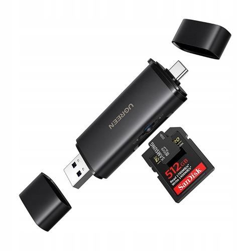 Cititor Card USB / USB-C UGREEN CM803 (65024), SD - microSD (Negru)
