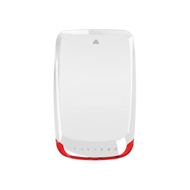 Sirena wireless de exterior piezo stroboscopica Paradox SR230M, 100 dB, IP54, 1 LED stare, tamper