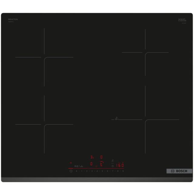 BOSCH Plita electrica Bosch PIE63KHC1Z, Inductie, 4 zone de gatit, control tactil, 60 cm, Negru