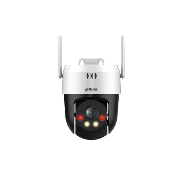 Camera supraveghere IP WiFi PT Dahua Full Color Smart Dual Light Active Deterrence SD2A200HB-GN-AW-PV-0400-S2, 2 MP, 4 mm, IR/lumina alba 30 m, detectie umana, slot card, alarma acustica si vizuala, microfon, vizualizare de pe telefon