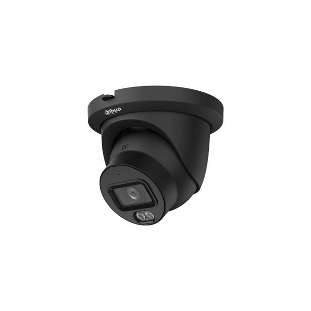 Camera supraveghere IP Dome cu iluminare duala Dahua WizMind IPC-HDW5559TM-ASE-IL-0360B-BLACK, 5 MP, 3.6 mm, IR/lumina alba 50 m, microfon, slot card, PoE+, neagra