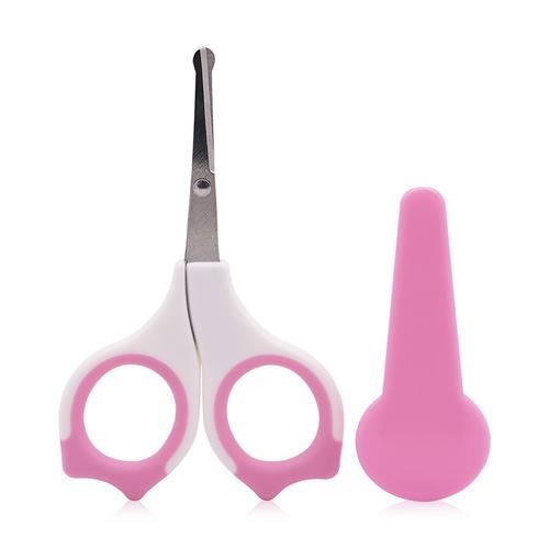 Forfecuta de unghii pentru bebelusi, cu suport de protectie, 0 luni+, Lorelli Blush Pink